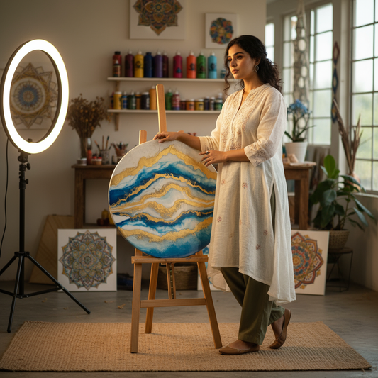 Spotlight on Sima: Assam’s Rising Star in Mandala and Resin Art