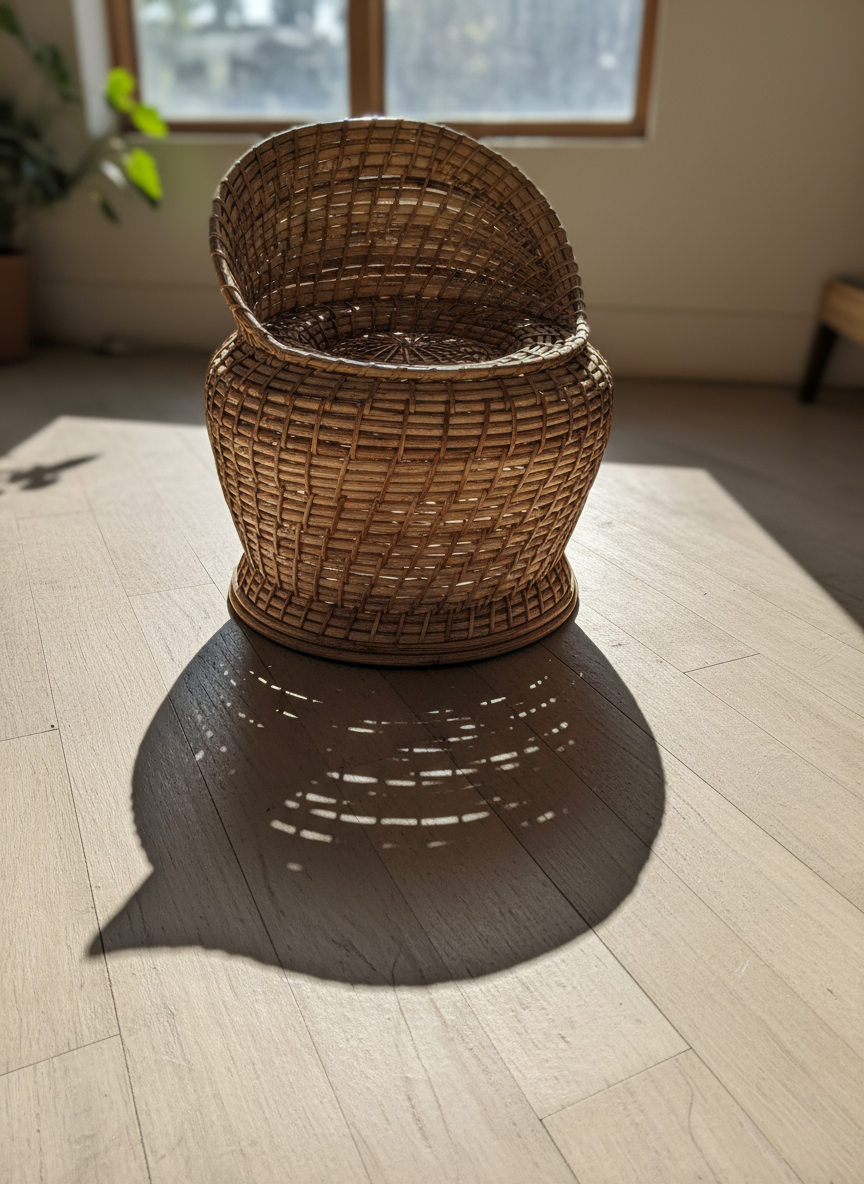 Handmade Rattan Cane Chair