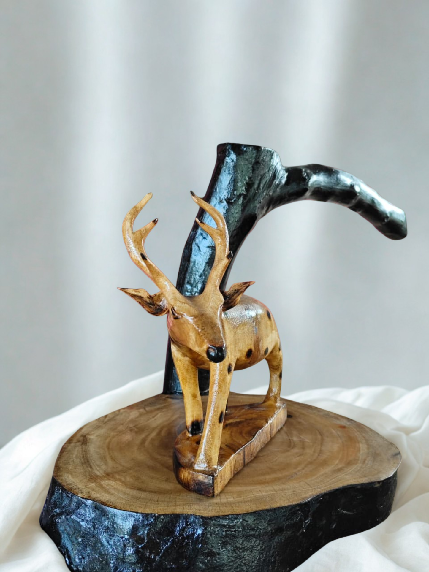 Miniature Wooden Deer