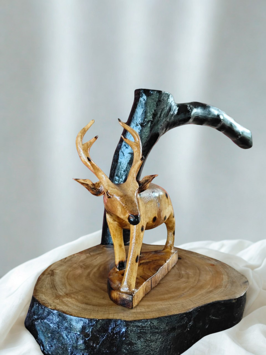Miniature Wooden Deer