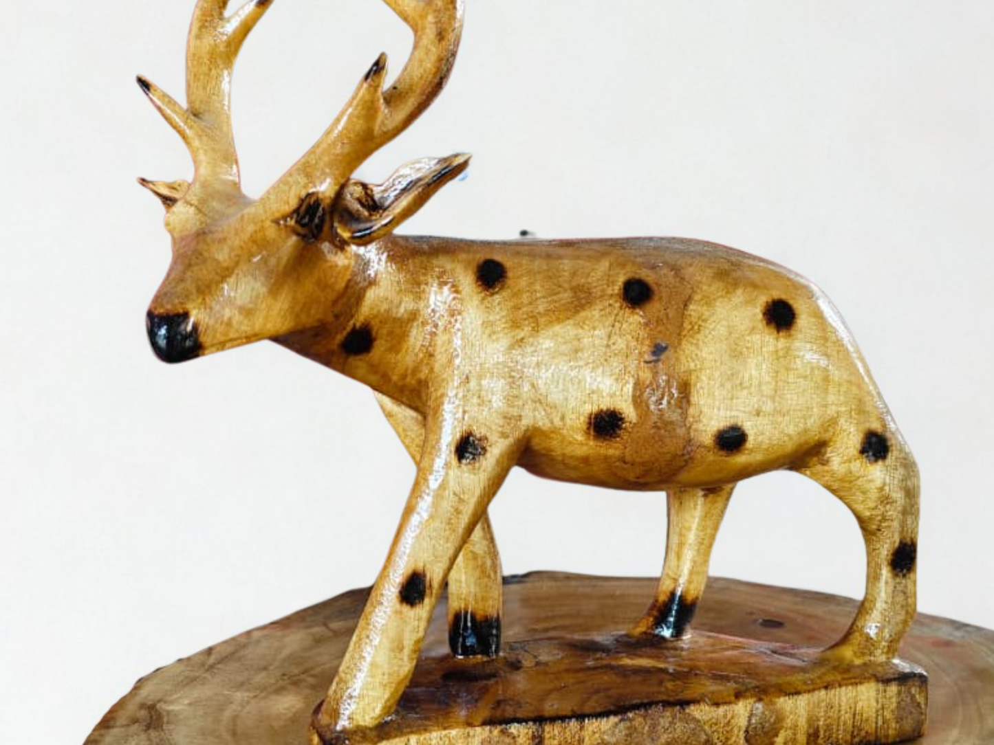 Miniature Wooden Deer