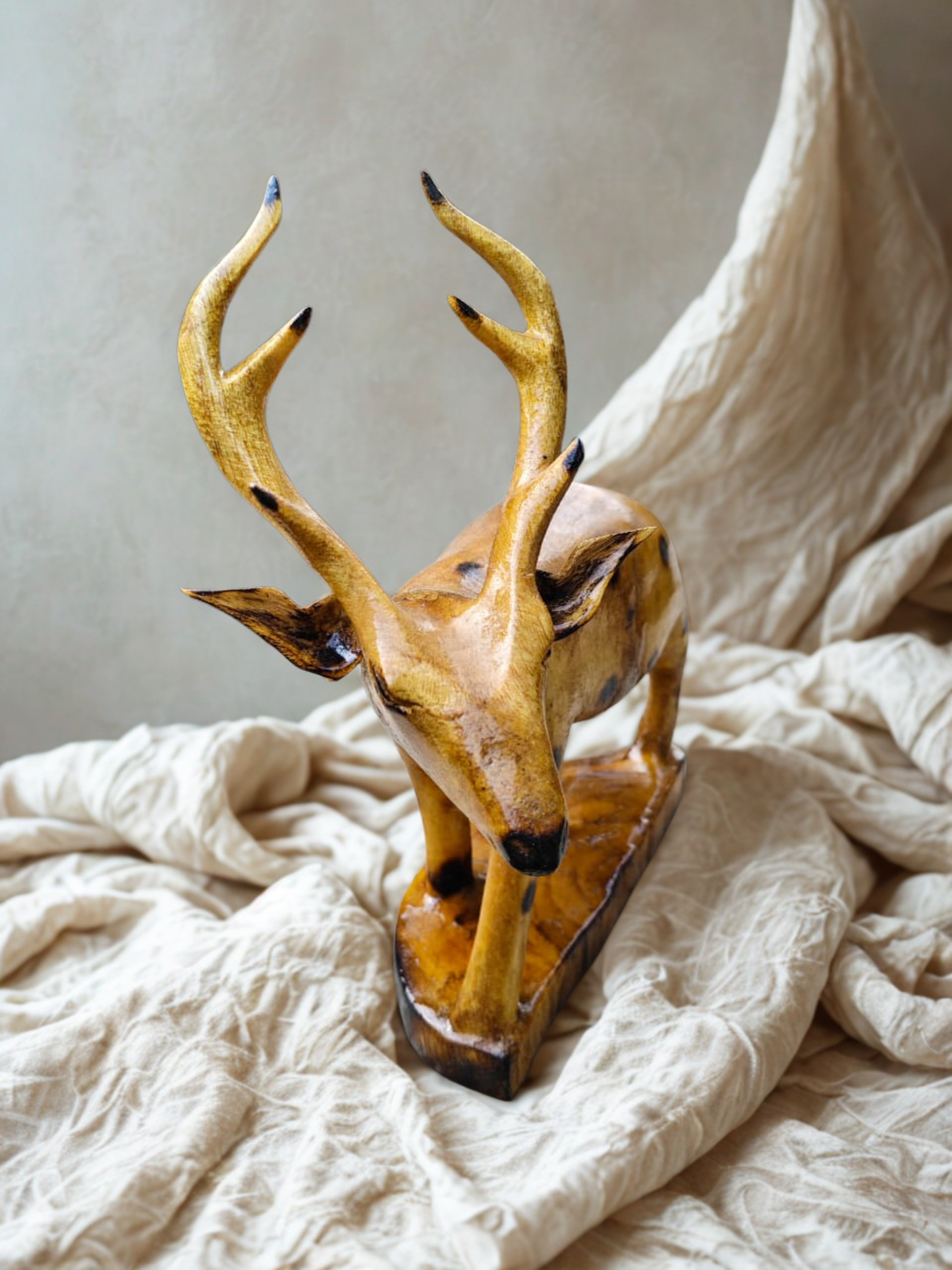 Miniature Wooden Deer