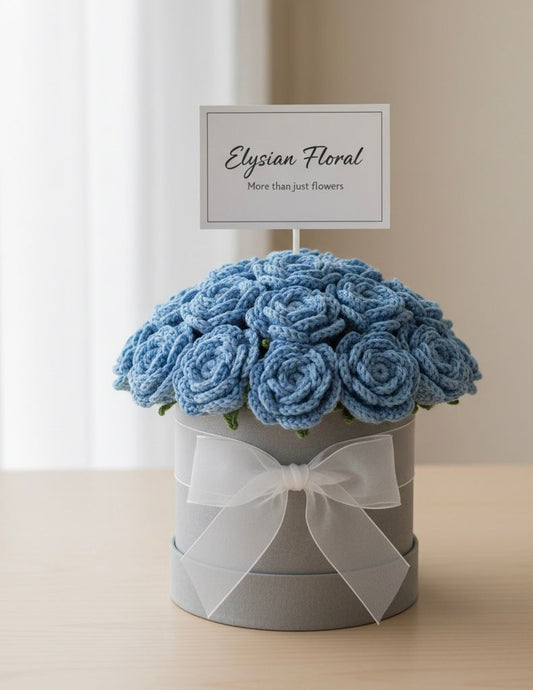 Elysian Floral Crocheted Bouquet - 15 Handmade Roses