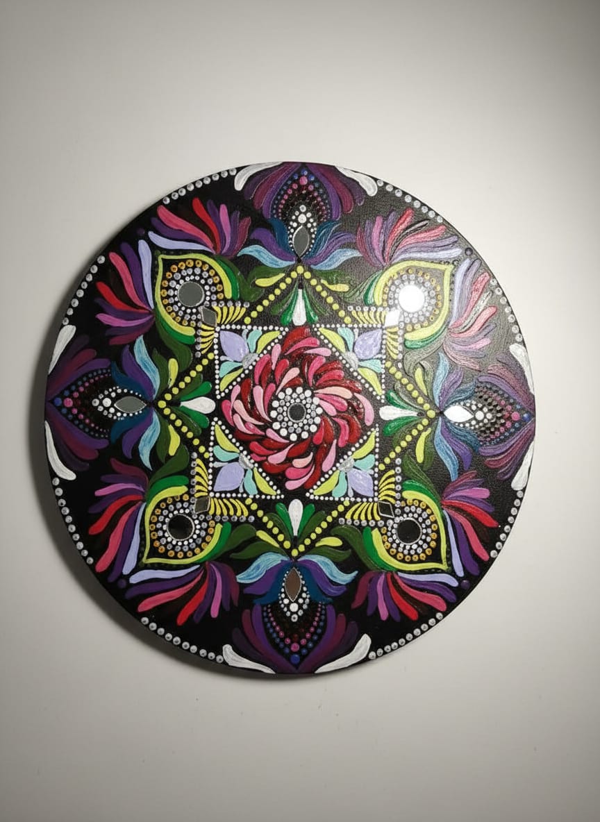 Mandala Art - Geometric Design - Multicolour
