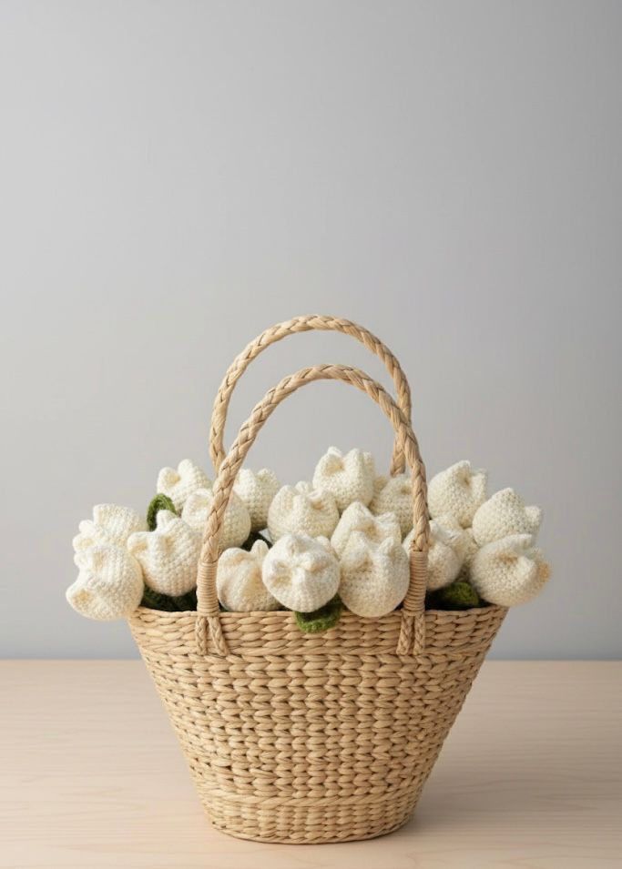 Crocheted Tulips - Bundle of 5