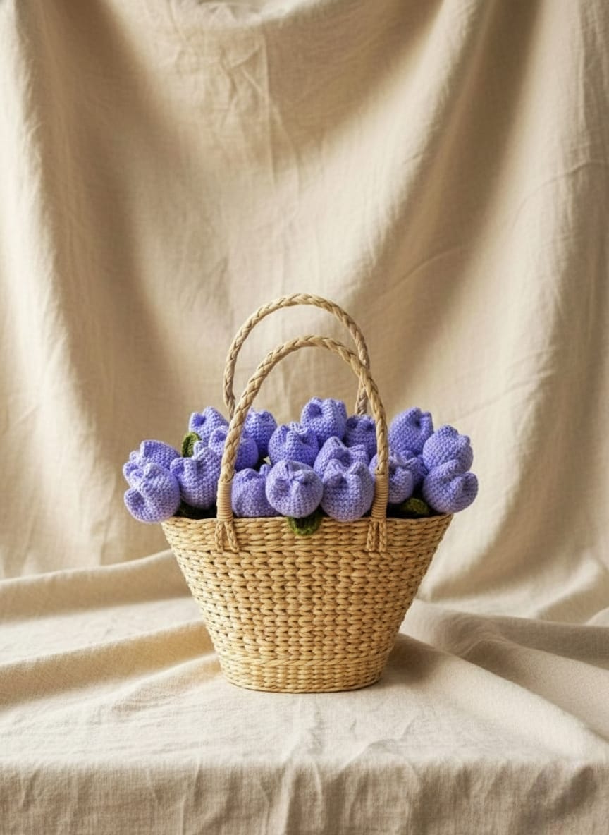 Crocheted Tulips - Bundle of 5
