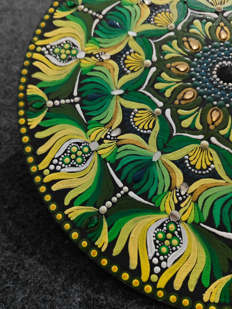 Mandala Art on Circular Canvas